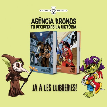 Ja a les llibreries la nova col·lecció de llibres multiavenura: Agència Kronos. Tu decideixes la història