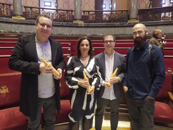 Manel Hurtado, Josep Lluís Roig, i Sònia Alejo reben el premi Ciutat de València