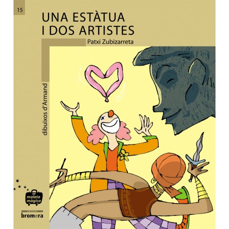 Una estàtua i dos artistes