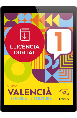 Avancem 1r ESO. Valencià: llengua i literatura (llic. digital)