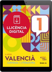 Avancem 1r ESO. Valencià: llengua i literatura (llic. digital)
