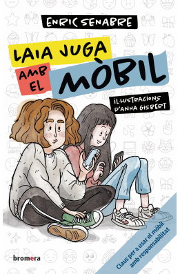 Laia juga amb el mòbil