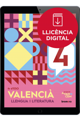 Avancem 4t ESO. Valencià: llengua i literatura (llic. digital)