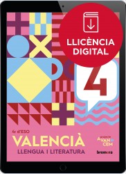 Avancem 4t ESO. Valencià: llengua i literatura (llic. digital)