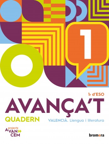 Avança't 1. Quadern de valencià 1r ESO