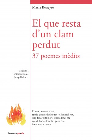 El que resta d'un clam perdut. 37 poemes inèdits