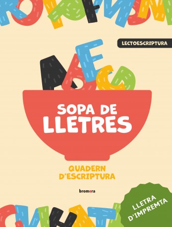 Sopa de lletres. Quadern d’escriptura (lletra impremta)