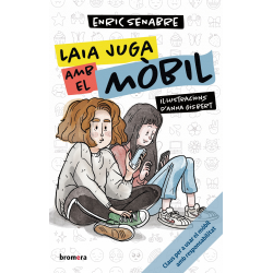 Laia juga amb el mòbil