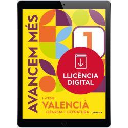 Avancem més 1r ESO. Valencià: llengua i literatura (llicència digital)