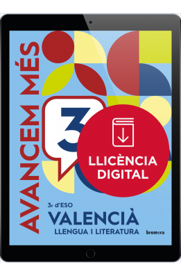 Avancem més 3r ESO. Valencià: llengua i literatura (llicència digital)
