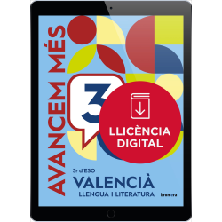 Avancem més 3r ESO. Valencià: llengua i literatura (llicència digital)