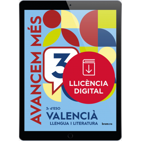 Avancem més 3r ESO. Valencià: llengua i literatura (llicència digital)