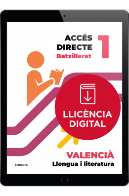 Accés directe 1r BTX. Valencià: llengua i literatura (llicència digital)
