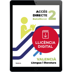 Accés directe 2n BTX. Valencià: llengua i literatura (llicència digital)