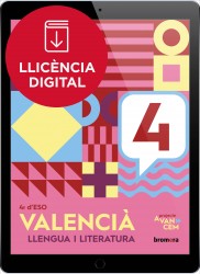 Avancem 4t ESO. Valencià: llengua i literatura (llic. digital)