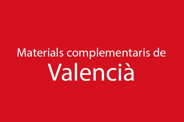 Materials complementaris de Valencià