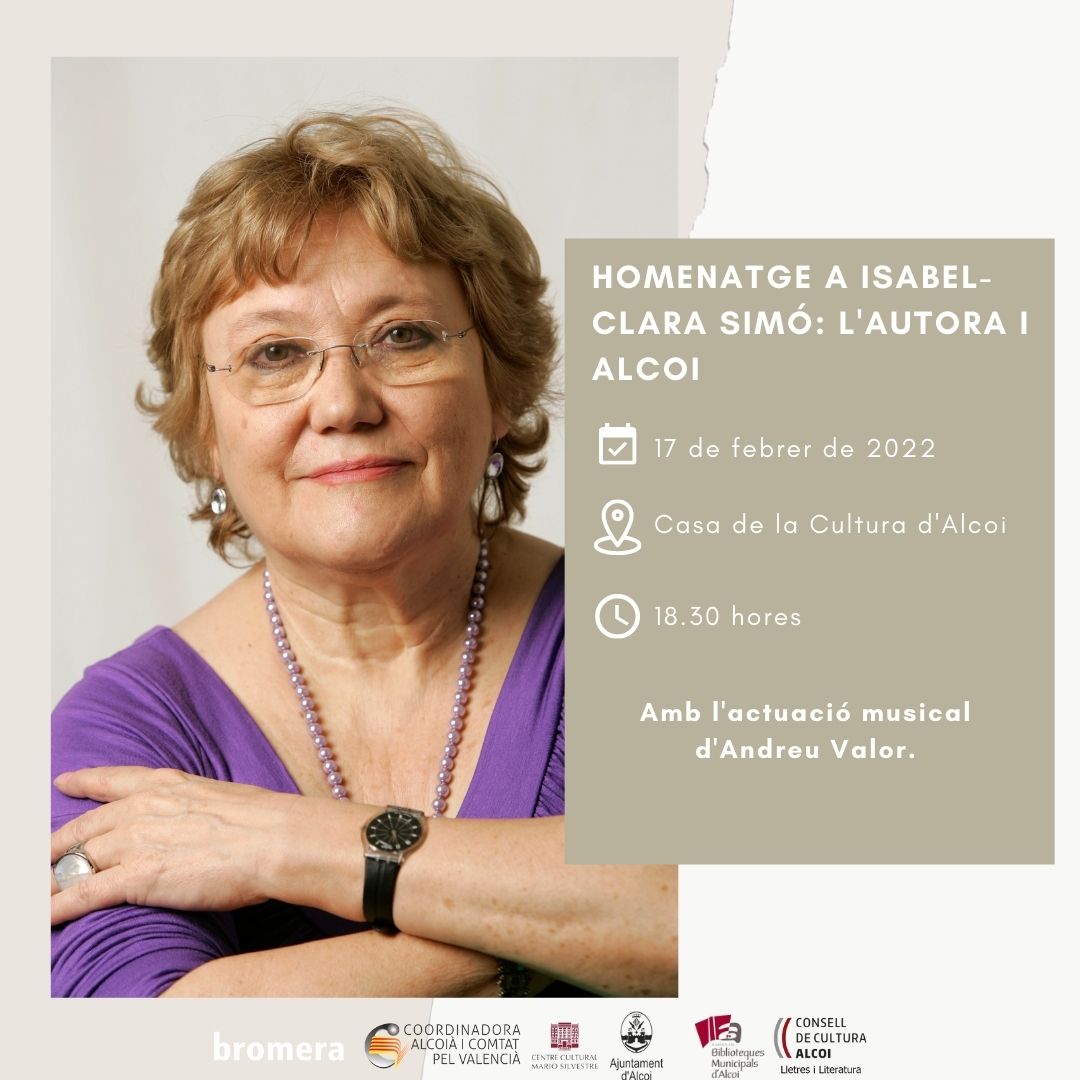 Acte homenatge Isabel-Clara Simó Alcoi.
